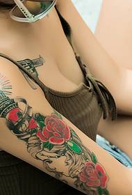Obsessive flower arm totem tattoo tattoo