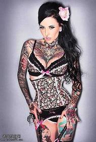 Cilên bedewiya bikini fashion glamor fashion model of tattoo tattoo