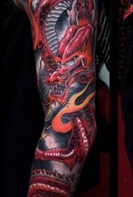 tatuaggio drago drago braccio freddo fresco