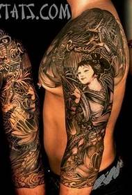 Pół wzoru tatuażu: smok klasyczne piękno pół wzoru tatuażu