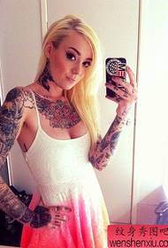 donne tatuaggio braccio colore tatuaggio ragazza tatuaggio funziona dal museo del tatuaggio
