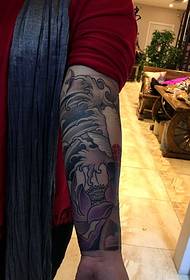 Fuga o le Arm Arm Fashionable Red Herring tattoo Tattoo