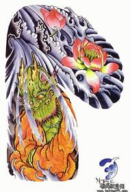 Gambar tato gambar gambar gambar tradisional tato tradisional tato lotus dragon king tradisional tato