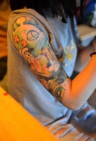 Mode blomma arm personlighet kreativa tecknad tatuering mönster