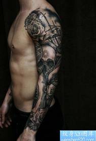 Tattoo 520 Gallery nudi crno sivi europski i američki uzorak za tetoviranje cvjetnih ruku