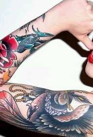 pretty sexy flower arm tattoo