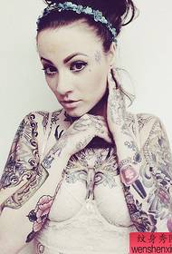 nainen pop kukka käsivarsi Tattoo kuvio