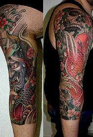 希臘紋身藝術家KOSTAG魷魚魷魚手臂紋身
