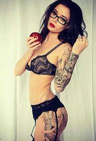 Flower arm fashion woman tattoo pattern