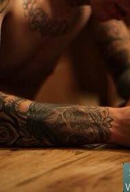group elegant and beautiful Flower arm flower leg tattoo set figure