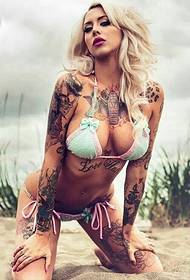 tatouage de bras de fleur de déesse sexy