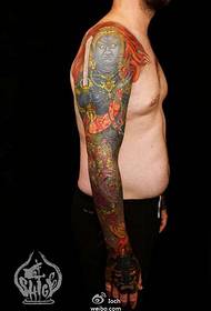Хуан Ян SHIGE татуювання квітка на руці нова робота