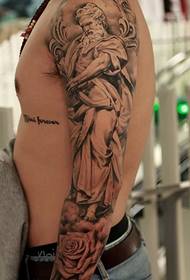 Patrún tattoo bláth na hEorpa agus Mheiriceá