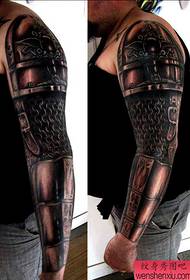 consigliato un modello di tatuaggio personalizzato armatura fiore braccio