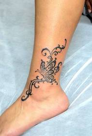 Knöchel kleine Schmetterling Totem Tattoo