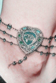 Dámske členkové módne šperky Anklet Tattoo