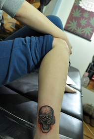 beleza pernas popular crânio bonito tatuagem padrão