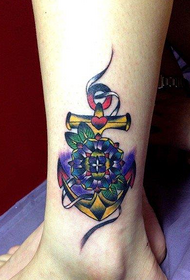 vasikana 'exquisite anchor tattoo maitiro