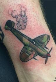 piano caviglia modello tatuaggio europeo e americano