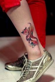 sexy schöne Knöchel Fox Tattoo
