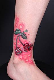 kreative kirsebærbrødre personlighet ankel tatovering mønster