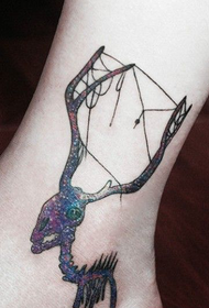 Модел на татуировка на глезена на Starry Elk