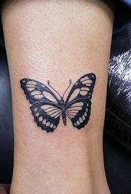 脚踝漂亮的蝴蝶纹身