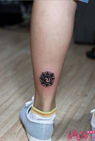 Noga kreativni totem majhna slika tatoo slike