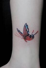 mooie mooie enkel vlinder tattoo