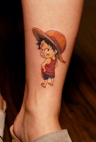 One Piece cute փոքրիկ ճանապարհ թռչող դաջվածքի օրինակ
