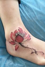 bellissimo disegno del tatuaggio dipinto di loto