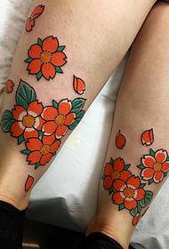Enkel Sakura tattoo-patroon
