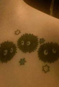 Yara maza Tattoo Elf masu launi masu launin shuɗi hotunan elf tattoo