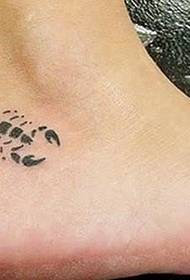 ankle World map tattoo pattern