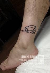 been schattige auto persoonlijkheid tattoo