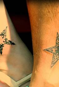 пари щиколотки на особистість татуювання зірки