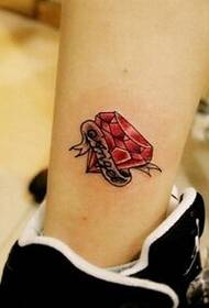 put the diamond on the skin