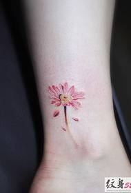 serii mici și proaspete de model de tatuaje Daisy