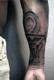 piccolo braccio bellissimo modello tatuaggio occhio nero Horus