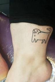 Баиле животиња тетоважа пар глежањ на мачки и псу тетоважа Слика