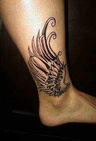 Knöchel Tattoo: Flügel Tattoo an der Knöchel 90405 - Knöchel Ahornblatt Tattoo Muster