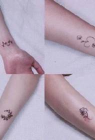 36 eenvoudige kleine frisse tattoo-patronen voor pols enkels