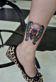 Knöchel schöne Schmetterling Tattoo Muster