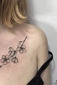 Vivamus cani nigros flore nouo exemplo Tattoo