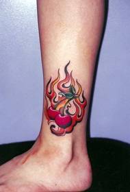 small personality cherry tattoo