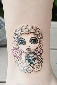 cute cute-eyed piccola tatuaggio