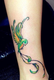 цвят на краката птица Татуировка модел