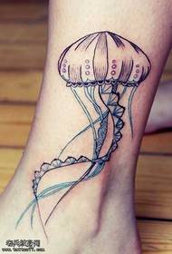 kaki corak tatu jellyfish cantik