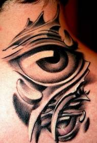 oko a čierny kmeňový symbol tetovanie vzor