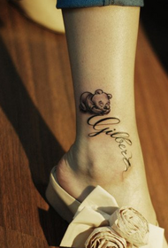 lindo patrón de tatuaxe de Winnie